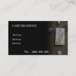 TAROT READING BEWERKBARE KAART VISITEKAARTJE