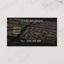 TAROT READING BEWERKBARE KAART VISITEKAARTJE