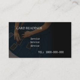 TAROT READING BEWERKBARE KAART VISITEKAARTJE