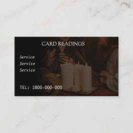 TAROT READING BEWERKBARE KAART VISITEKAARTJE
