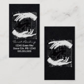 Tarot Reading Black and White Hands Visitekaartje (Voorkant / Achterkant)