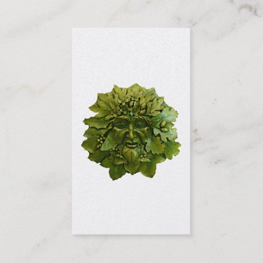 Tarot Reading Green Man Visitekaartje (Achterkant)