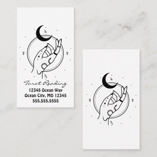 Tarot Reading Visitekaartje (Voorkant / Achterkant)