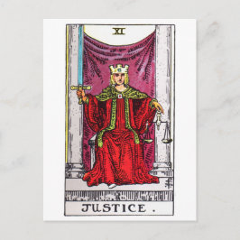 tarot-rechtvaardigheid briefkaart