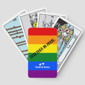 Tarot Regenboog Vlag Samen In Pride Maand LGBT Pokerkaarten (Achterkant)