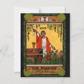 Tarot-serie - De goochelaar Feestdagenkaart (Voorkant)