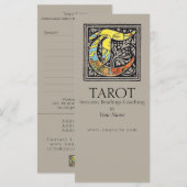TAROT-sessies, lezen - Wenskaart, brochure (Voorkant / Achterkant)