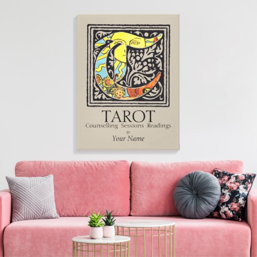 TAROT Sessions, counseling, - Wrapped Canvas Afdruk (Insitu (Woonkamer))