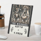 Tarot Skeletons Bruidegom Huwelijkscadeaus & Kaart Reclamebord Met Voetstuk (Insitu)