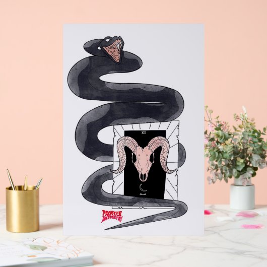 Tarot Snake Print Acryl Bord (Huwelijk)