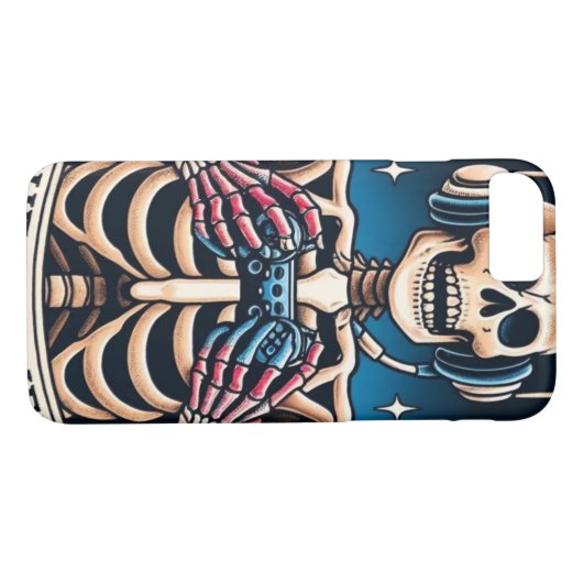 Tarot Style Skeleton iPhone / iPad hoesje (Achterkant (Horizontaal))