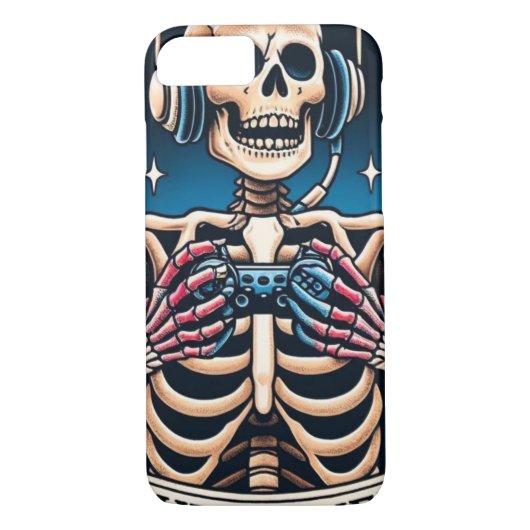 Tarot Style Skeleton iPhone / iPad hoesje (Achterkant)