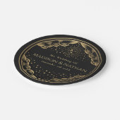 Tarot Sun en Moon Wedding Papieren Bordje (Gekanteld)