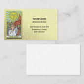 Tarot Sun gepersonaliseerd visitekaartje (Voorkant / Achterkant)