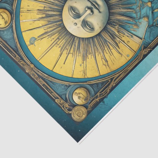  Tarot Sun Kaart Tissuepapier (Detail)