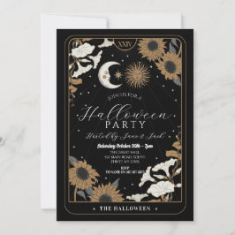 Tarot Sun Moon Lijn Halloween Spirits Kaart