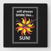 Tarot Sun Mystical Tarot Vierkante Klok (Voorkant)