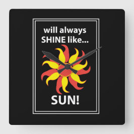 Tarot Sun Mystical Tarot Vierkante Klok