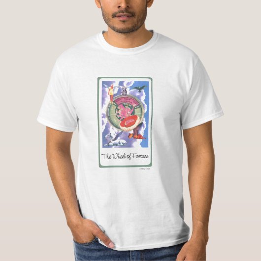 Tarot T: Wiel van de Fortune T-shirt (Voorkant)