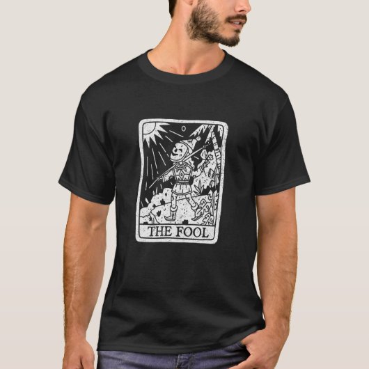 Tarot the Fool Gothic Occult Grunge Baphomet Gothi T-shirt (Voorkant)