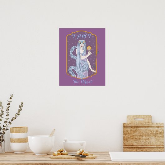 Tarot The Hermit Poster (Keuken)