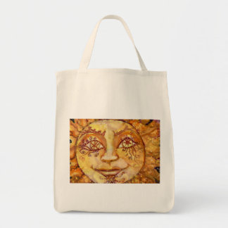 Tarot the Sun Grocery Bag Tote Bag