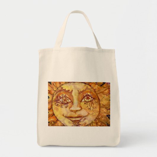 Tarot the Sun Grocery Bag Tote Bag (Voorkant)