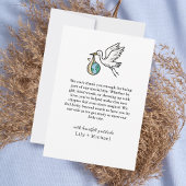 Tarot The World Baby Shower Bedankkaart