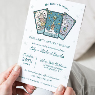 Tarot-thema Genderneutraal Baby shower Kaart