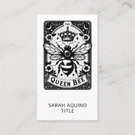 Tarot Thema Koningin Bij Visitekaartje