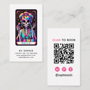 Tarot Thema Nagel Tech Nagel Kunst Visitekaartje