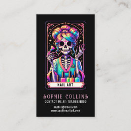 Tarot Theme Nail Tech Nail Art Visitekaartje