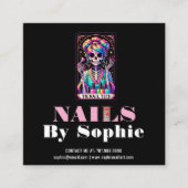 Tarot Theme Nail Tech Nail Art Visitekaartje (Voorkant)