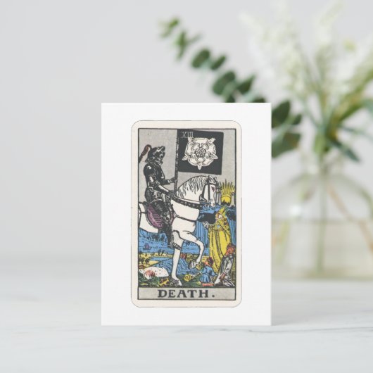 Tarot Tod Death Briefkaart (Staand voorkant)