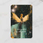 Tarot, Universe-Wings-Woman QR Code Visitekaartje (Voorkant)