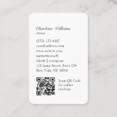 Tarot, Universe-Woman QR-code Visitekaartje (Achterkant)