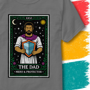 Tarot Vader Kaart Vader Held Beschermer Schild Kun T-shirt
