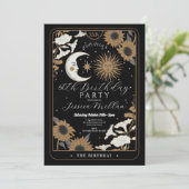 Tarot Verjaardagsfeestje Zon Maan Uitgelijnd Uitno Kaart (Staand voorkant)