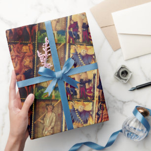 Tarot Vintage Art Grote Arcana Dwaas Cadeaupapier
