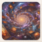 Tarot Vortex-Onderzetter Kartonnen Onderzetters (Voorkant)