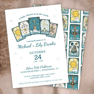 Tarot Waarzegger Hemel Baby Shower Kaart