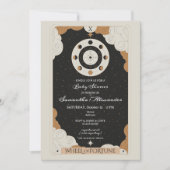 Tarot Wheel of Fortune Celestial Baby Shower Kaart (Voorkant)