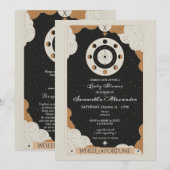 Tarot Wheel of Fortune Celestial Baby Shower Kaart (Voorkant / Achterkant)