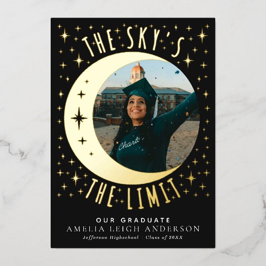 Tarot Witchy Afstuderen Fotoaankondiging Kaart (Voorkant)