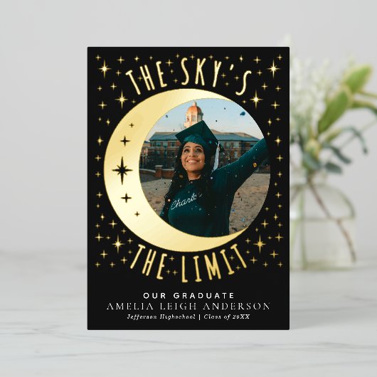 Tarot Witchy Afstuderen Fotoaankondiging Kaart (Staand Voorkant)