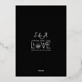 Tarot Zodiac teken Evil Eye zwart hemelse bruiloft Folie Uitnodiging (Achterkant)