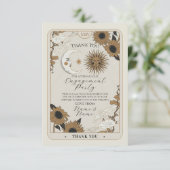 Tarot zon maan dank u Verloving bruiloft Kaart (Staand voorkant)