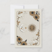 Tarot zon maan dank u Verloving bruiloft Kaart (Achterkant)