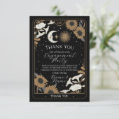 Tarot zon maan dank u Verloving bruiloft Kaart (Staand voorkant)