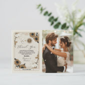 Tarot zon maan foto dank u trouwkaarten informatiekaartje (Staand voorkant)